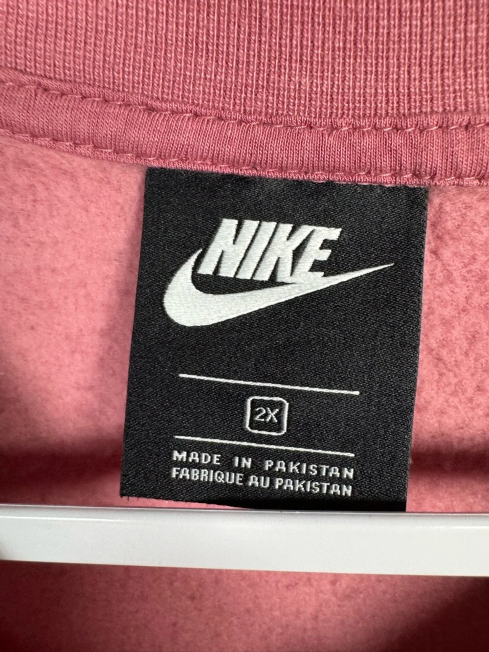 Nike Women's Rose Crewneck Sweatshirt with White Logo 2X